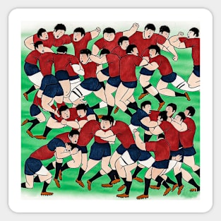 Japanese Rugby Print Sticker